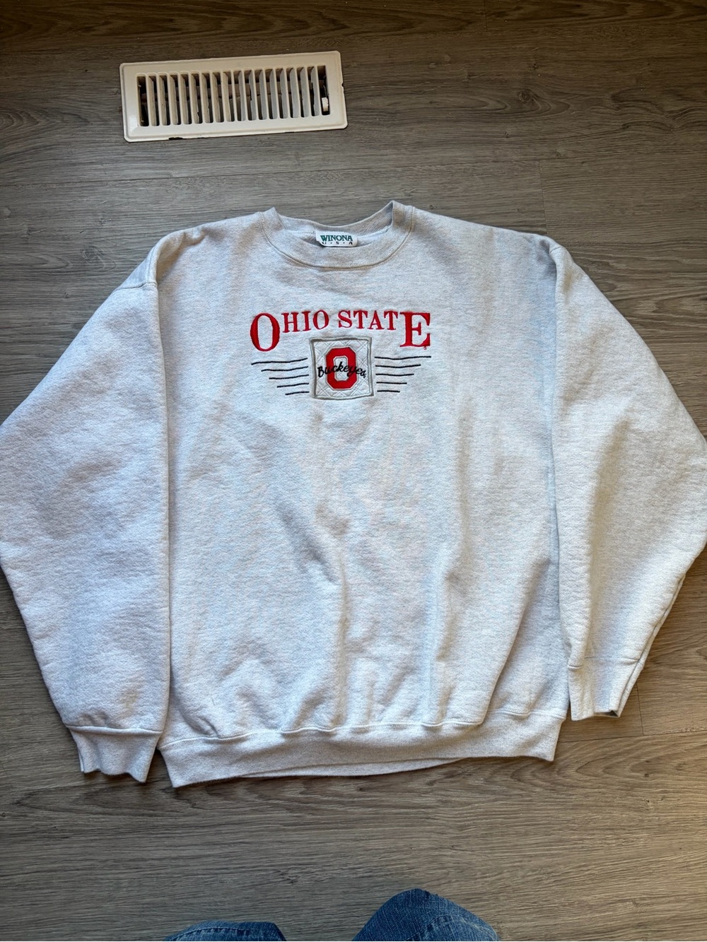 Ohio State Gray Vintage Crewneck Sweatshirt